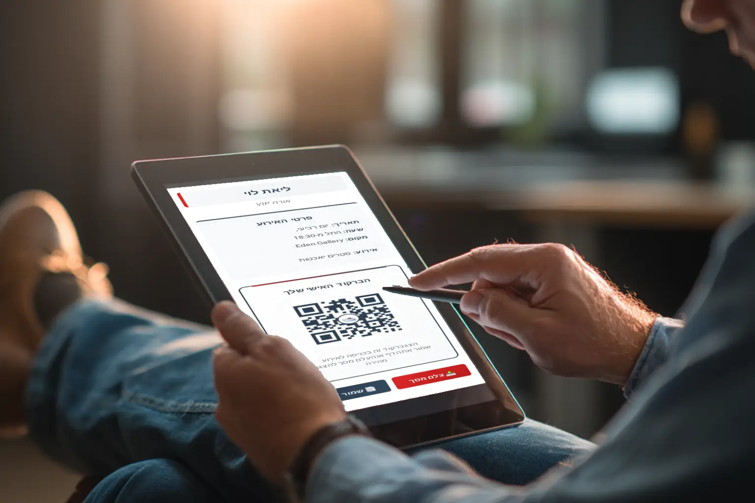 קוד QR אישי ממותג להזמנה דיגיטלית – לכניסה חכמה ומהירה לאירוע עסקי